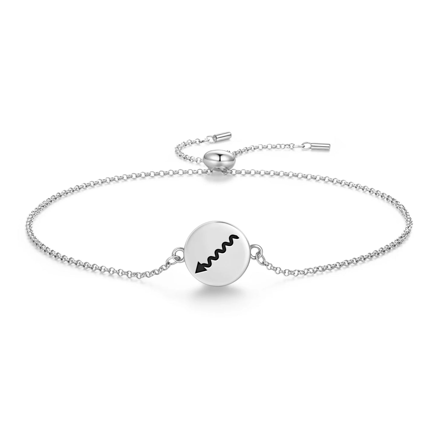 Native Rock Art Symbols Wisdom 925 Sterling Silver Bracelet Spiritual Sigil Jewelry Gift