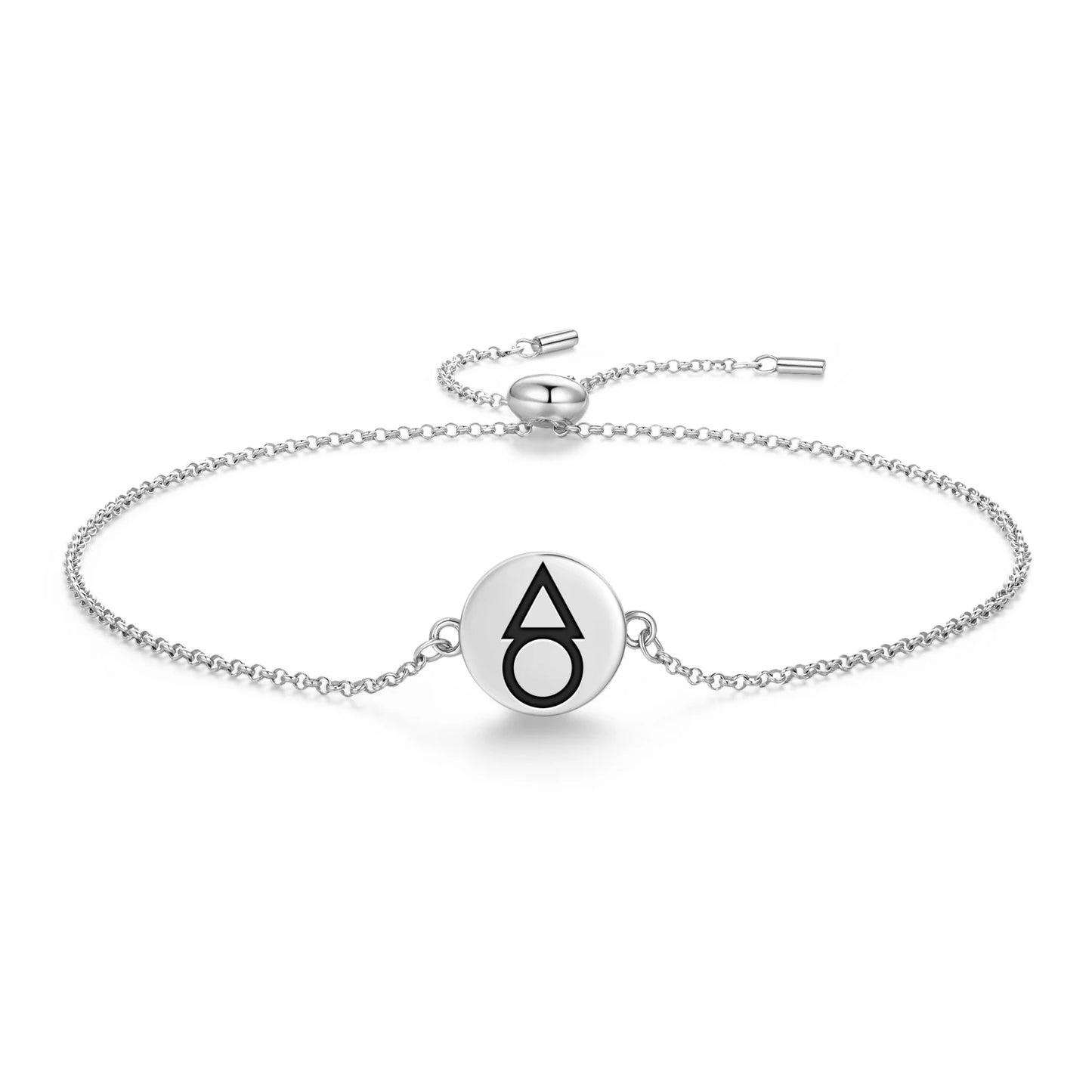 Adinkra Symbols Sepow 925 Sterling Silver Bracelet Spiritual Sigil Jewelry Gift