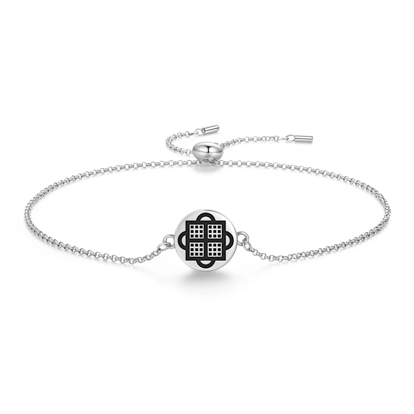 Adinkra Symbols
Abusua Pa 925 Sterling Silver Bracelet Spiritual Sigil Jewelry Gift