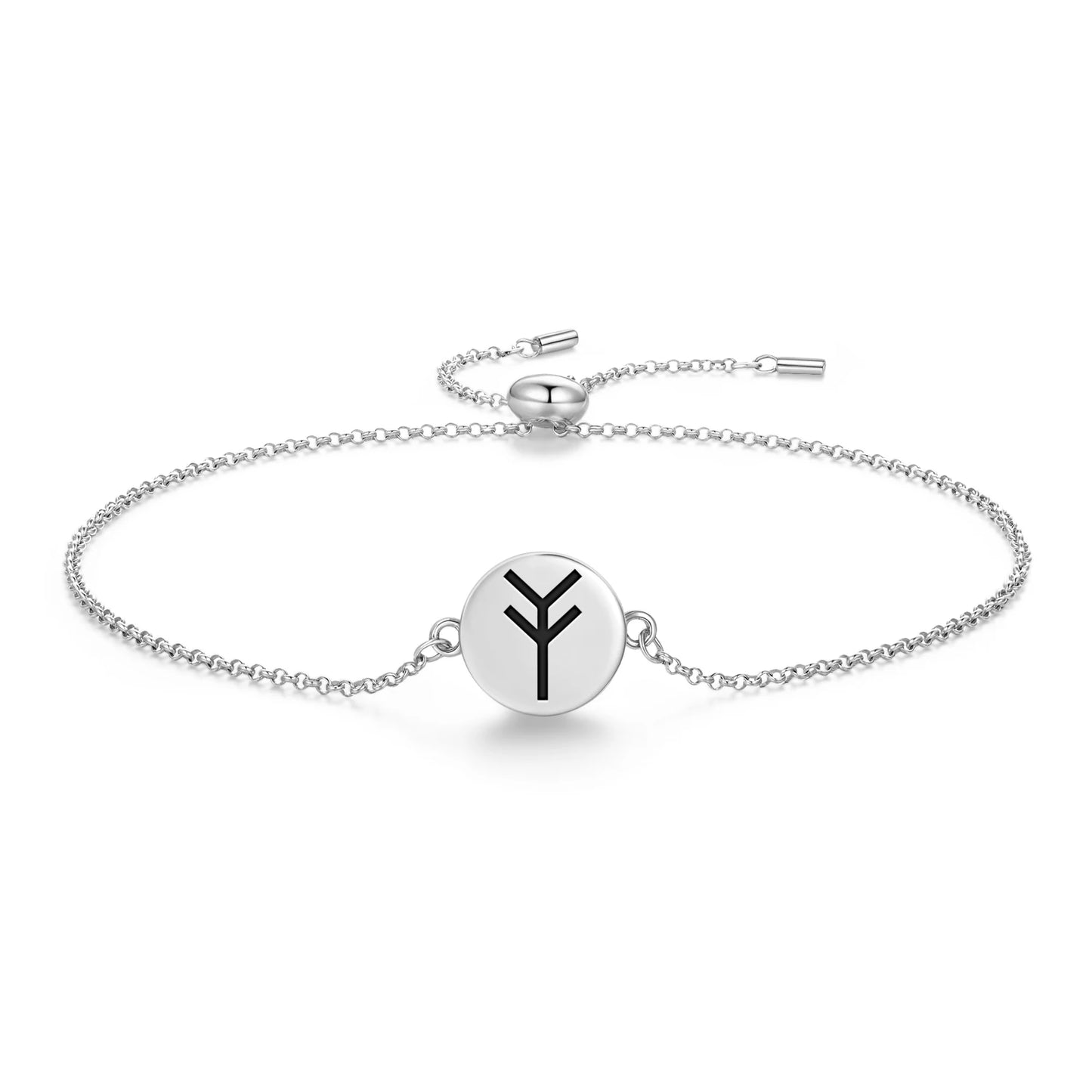 Native Rock Art Symbols Focus Ideas 925 Sterling Silver Bracelet Spiritual Sigil Jewelry Gift