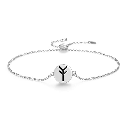 Native Rock Art Symbols Focus Ideas 925 Sterling Silver Bracelet Spiritual Sigil Jewelry Gift