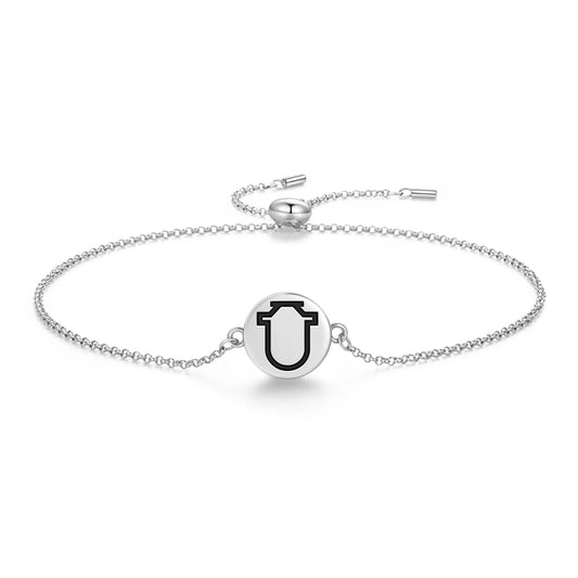 Egyptian Symbols Ieb 925 Sterling Silver Bracelet Spiritual Sigil Jewelry Gift