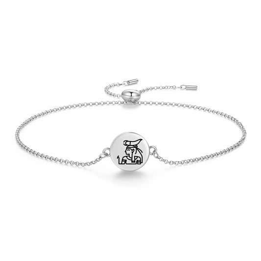 Egyptian Symbols 
Serket 925 Sterling Silver Bracelet Spiritual Sigil Jewelry Gift