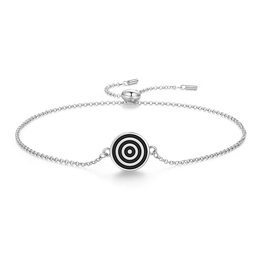 Adinkra Symbols Adinkrahene 925 Sterling Silver Bracelet Spiritual Sigil Jewelry Gift