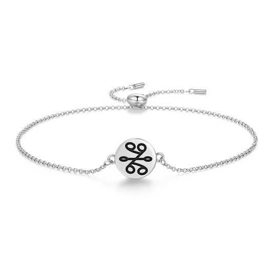 Adinkra Symbols 
Adu Hwam 925 Sterling Silver Bracelet Spiritual Sigil Jewelry Gift